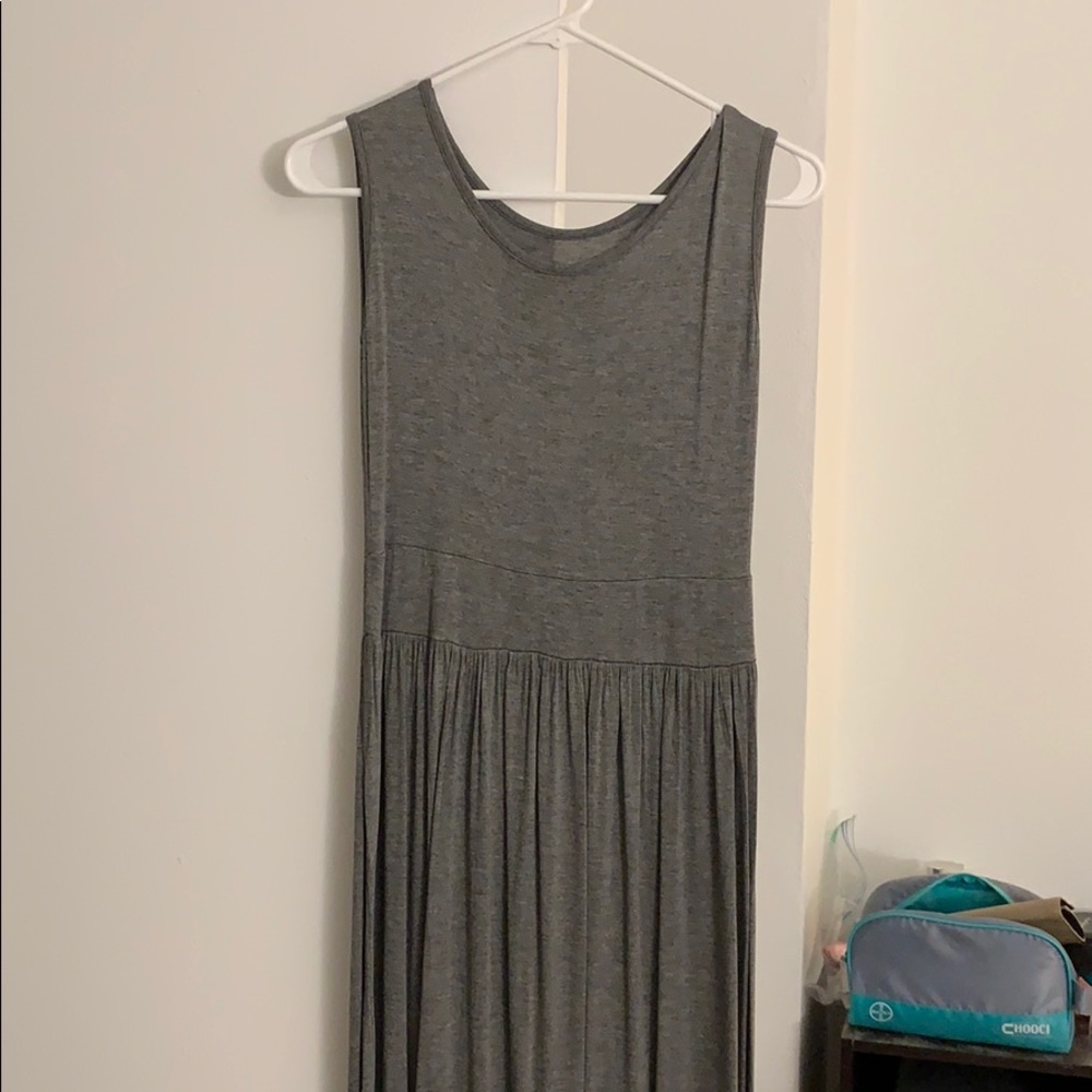 Grey maxi tshirt dress